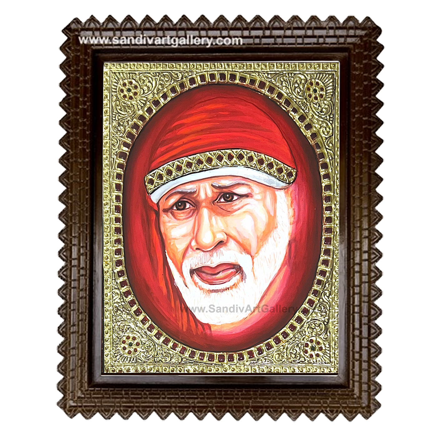 Shirdi Saibaba Tanjore Painting2