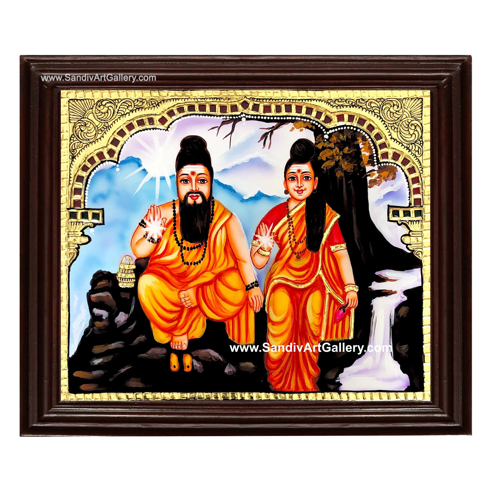 Agastiya Munivar Tanjore Painting