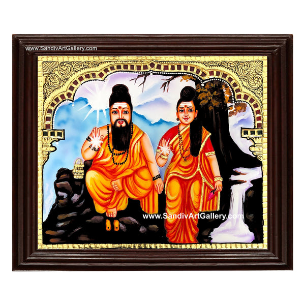 Agastiya Munivar Tanjore Painting