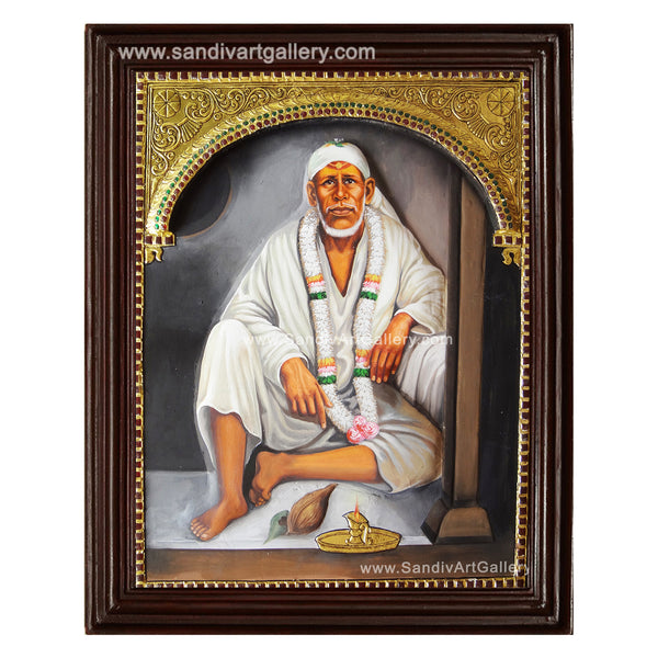 Dwarakamayi Saibaba Tanjore Painting