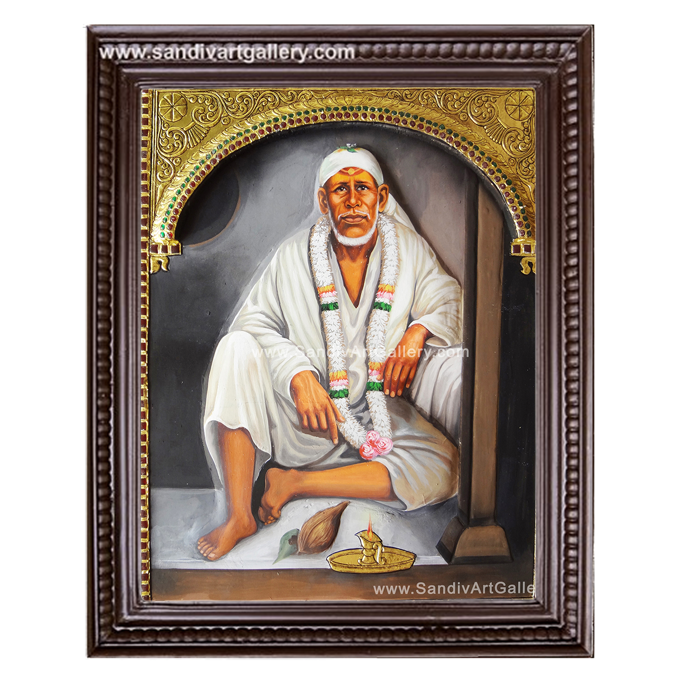 Dwarakamayi Saibaba Tanjore Painting