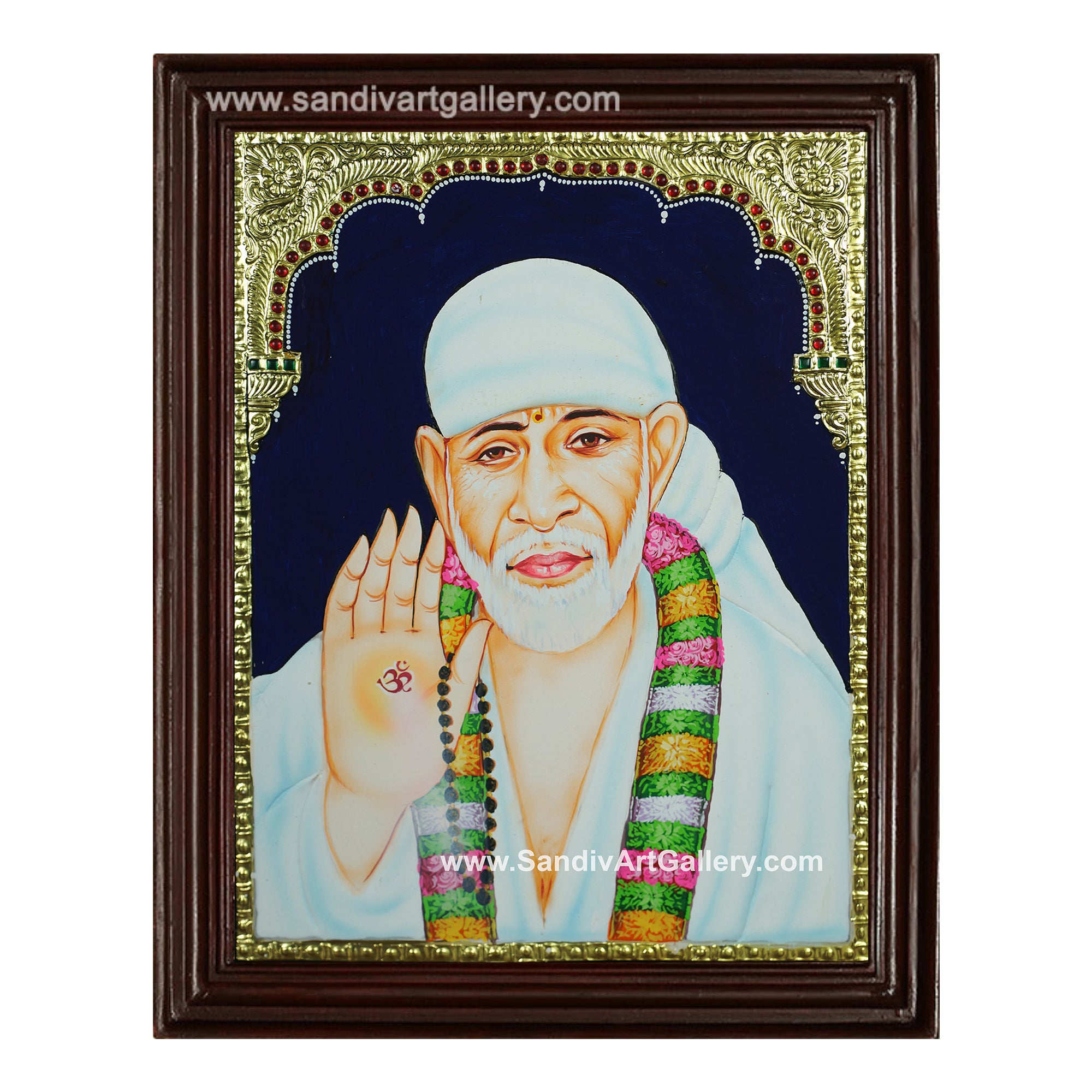 Dwaraka Mai Saibaba Tanjore Pianiting