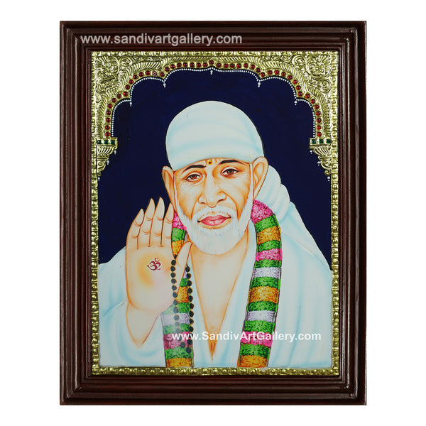 Dwaraka Mai Saibaba Tanjore Pianiting