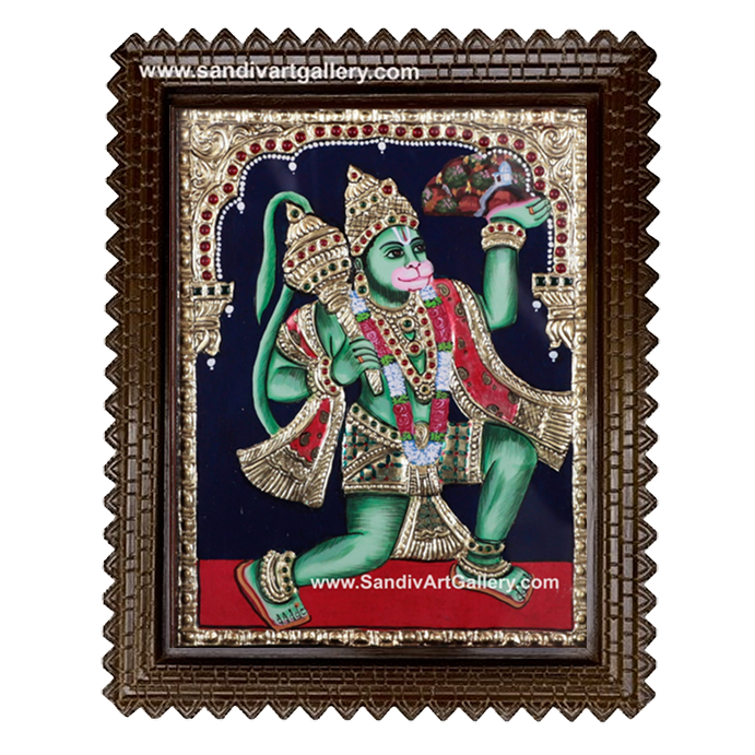 Sanjeevi Hanuman Tanjore Painting