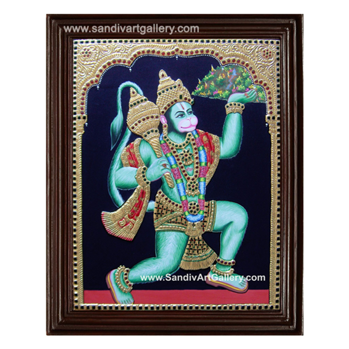 Hanuman Tanjore Painting