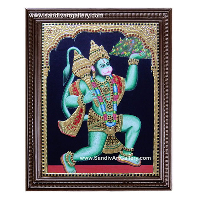 Hanuman Tanjore Painting