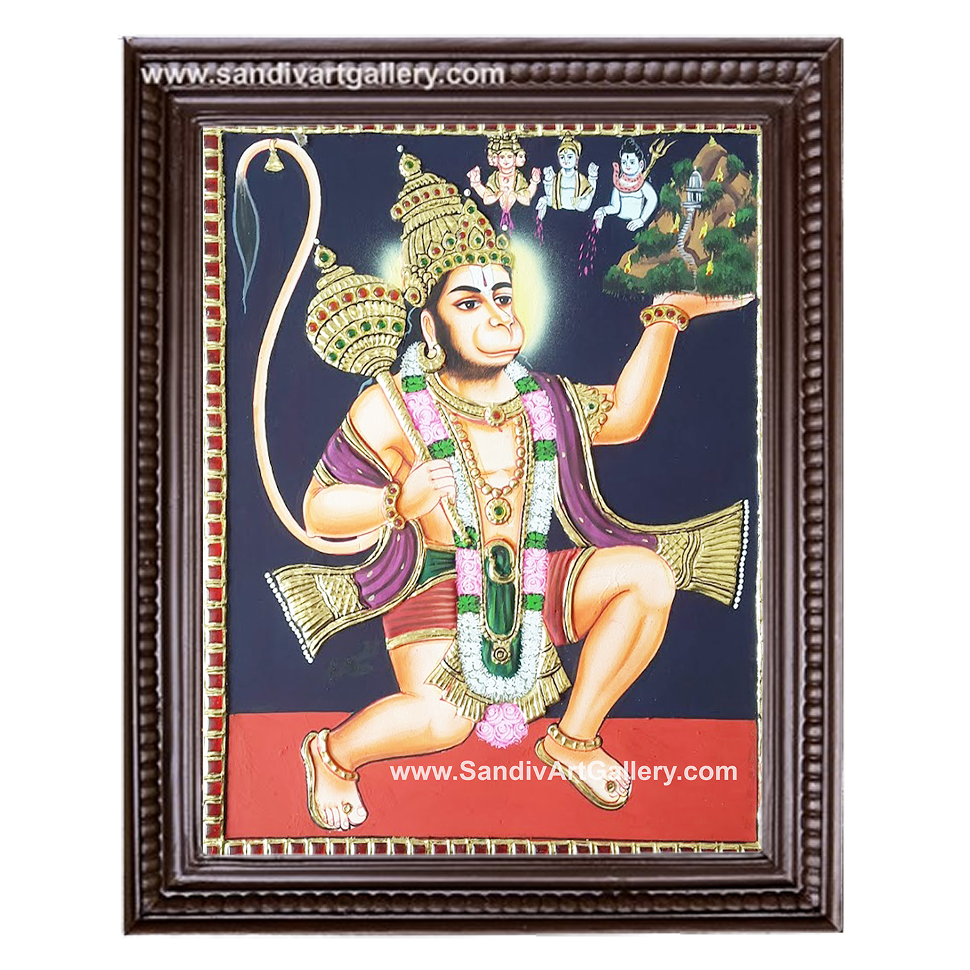 Hanuman Tanjore Painting1
