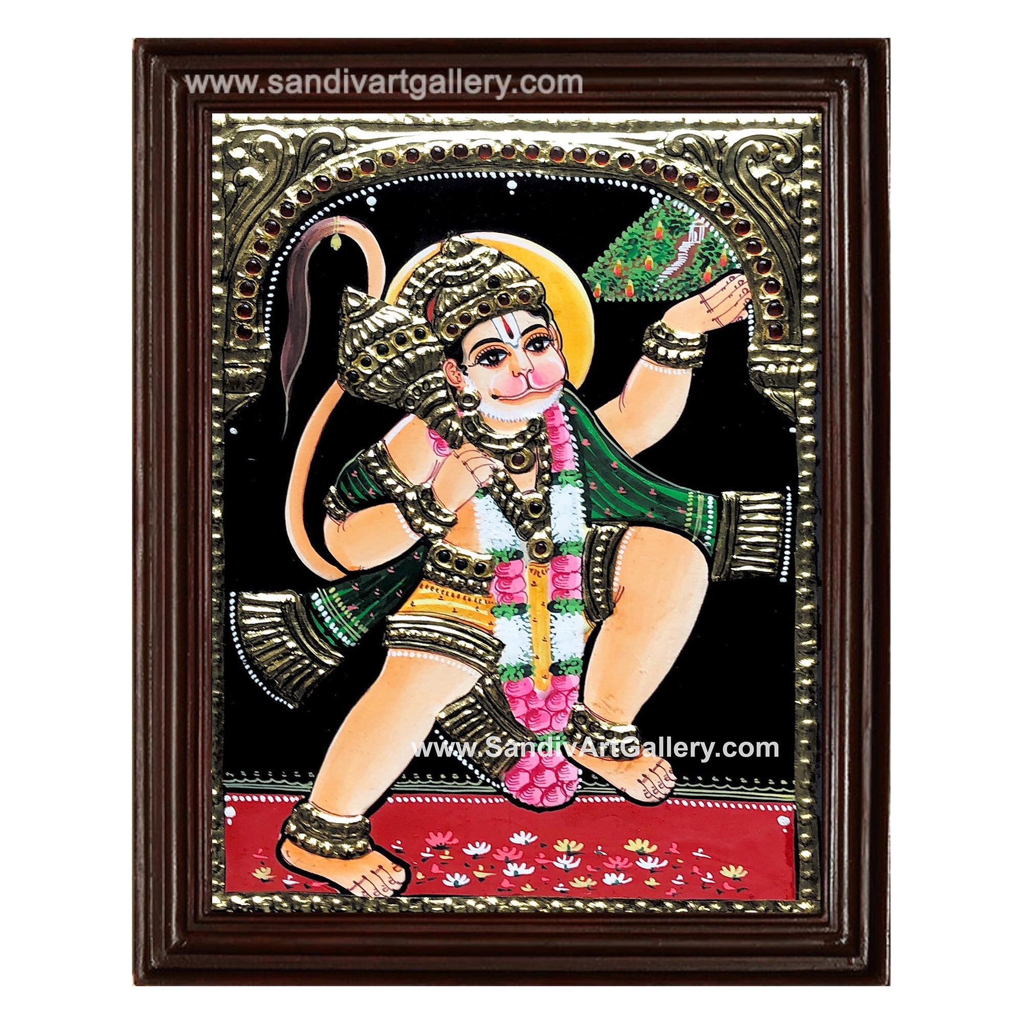 Hanuman Tanjore Painting2