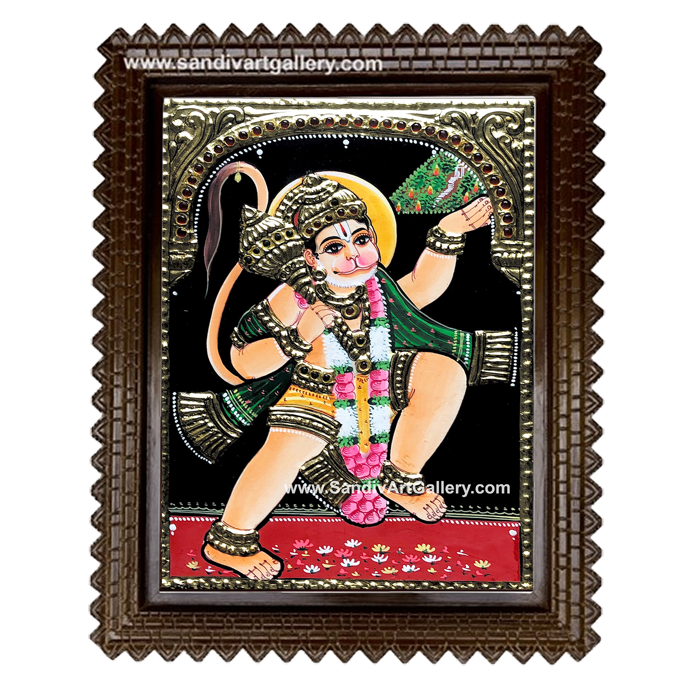 Hanuman Tanjore Painting2