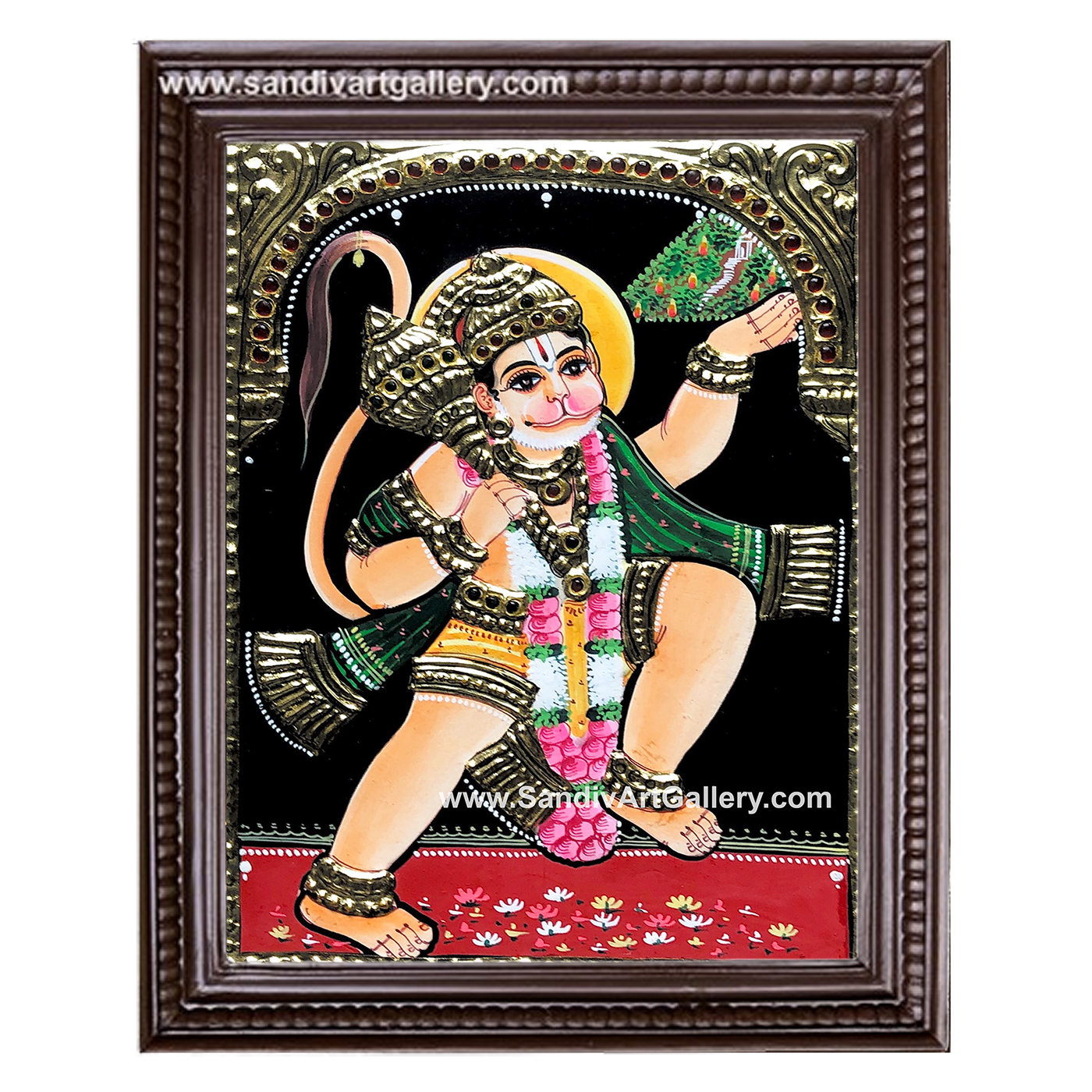 Hanuman Tanjore Painting2