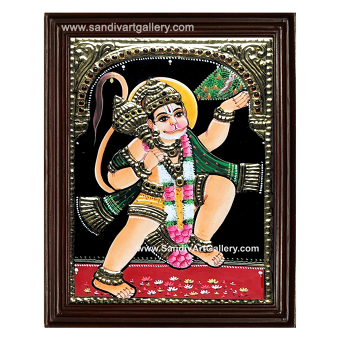 Hanuman Small Size Tanjore Painting