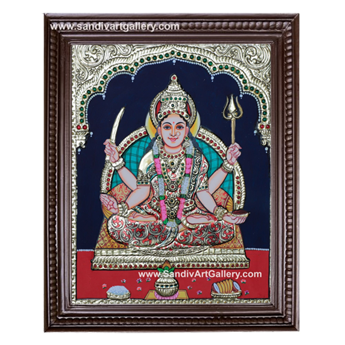 Santhoshi Matha Tanjore Painting