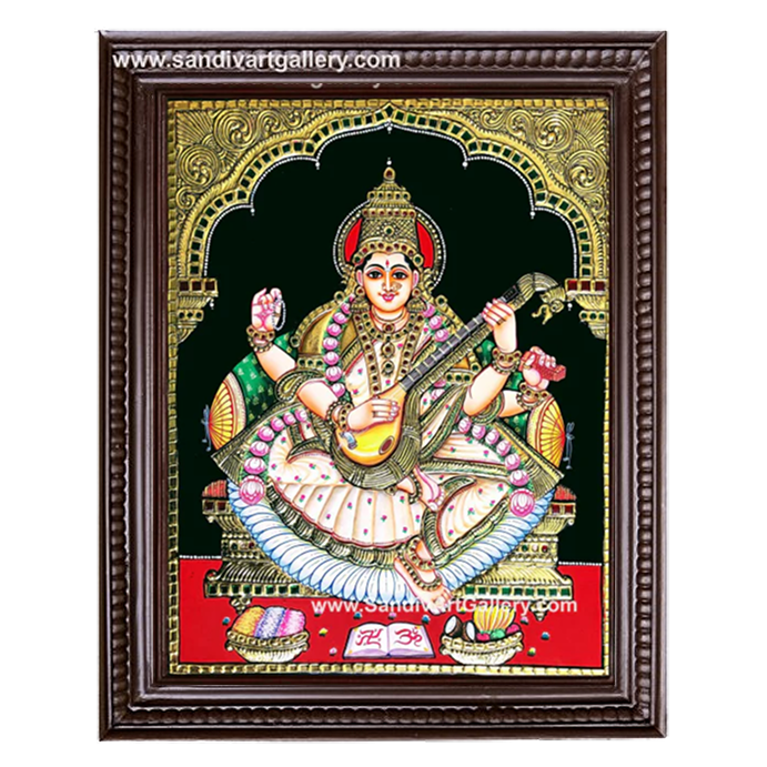 Saraswathi Tanjore Painting 1