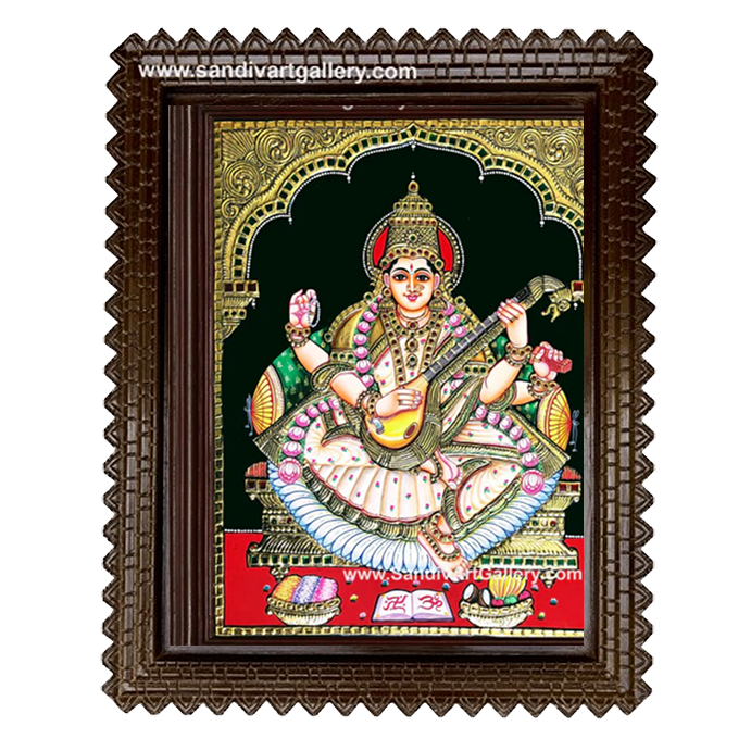 Saraswathi Tanjore Painting 1