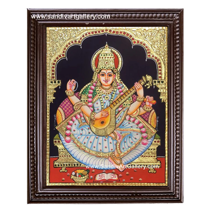 Saraswati Maatha Tanjore Painting