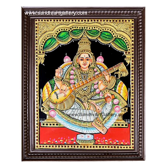 Saraswathi Tanjore Painting 2