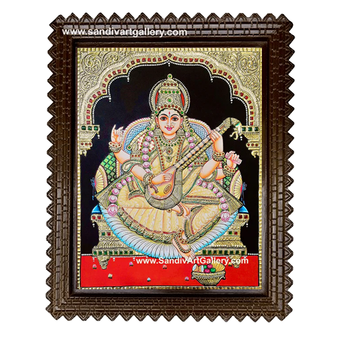 Saraswathy Tanjore Painting