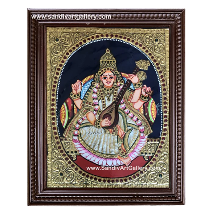 Saraswathi Tanjore Painting 4
