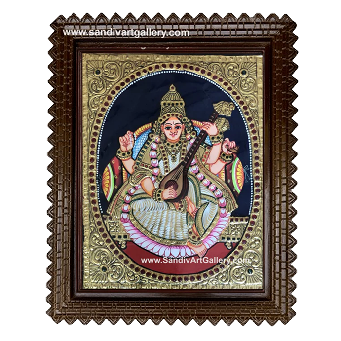 Saraswathi Tanjore Painting 4