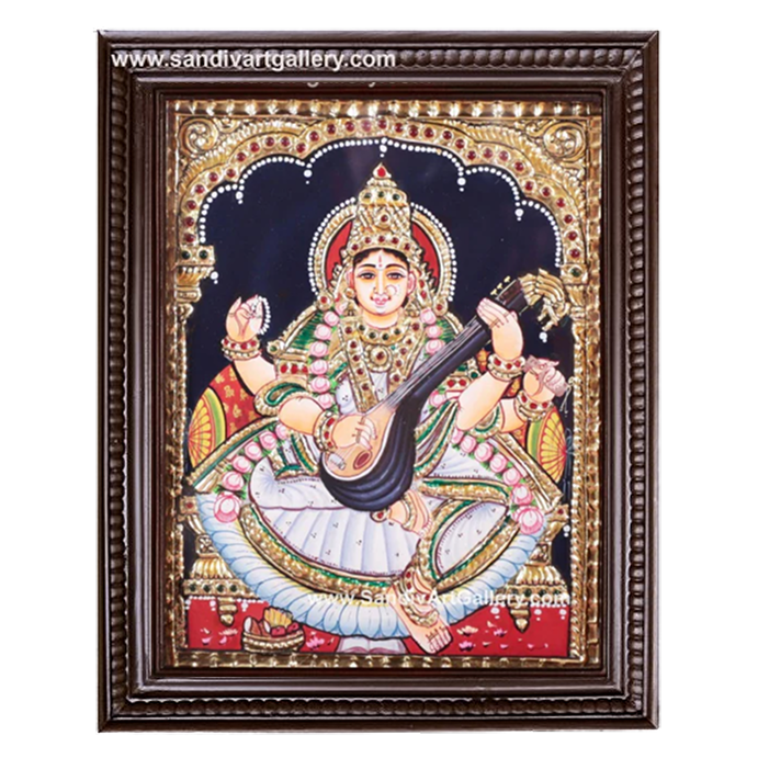 Saraswathi Tanjore Painting 6