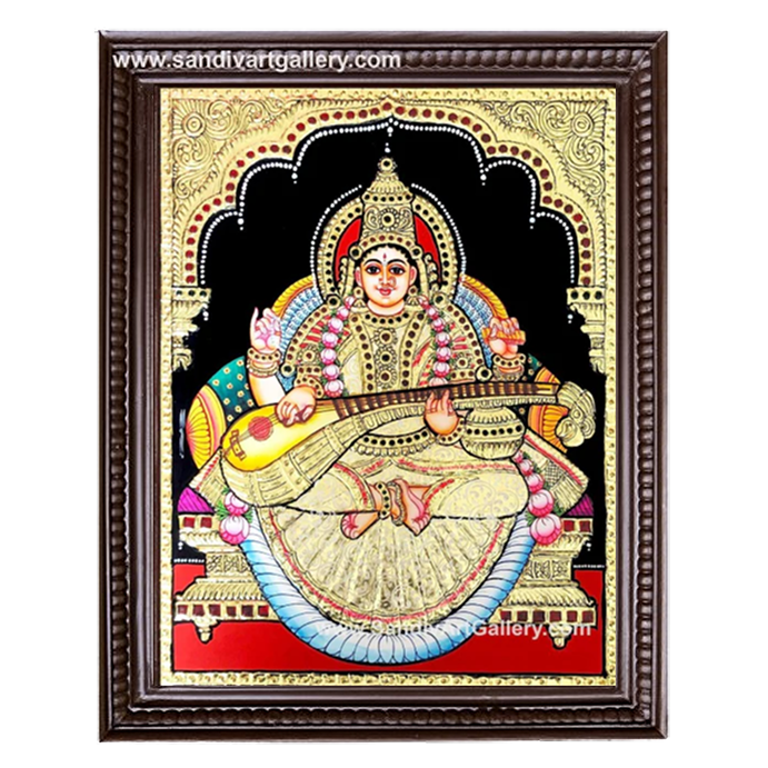 Saraswathy Tanjore Painting 1