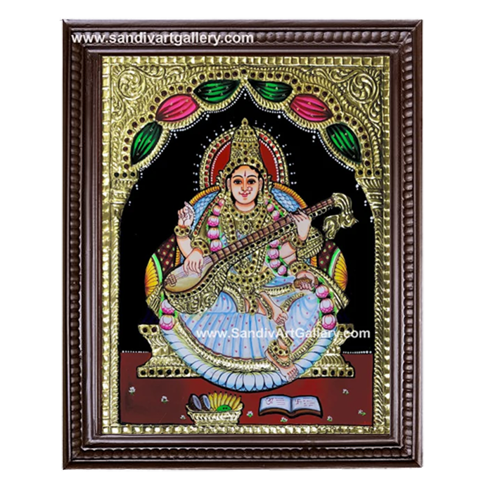 Saraswati Tanjore Painting