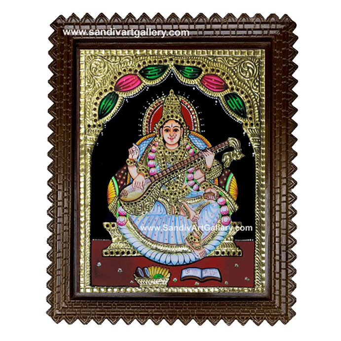 Saraswati Tanjore Painting