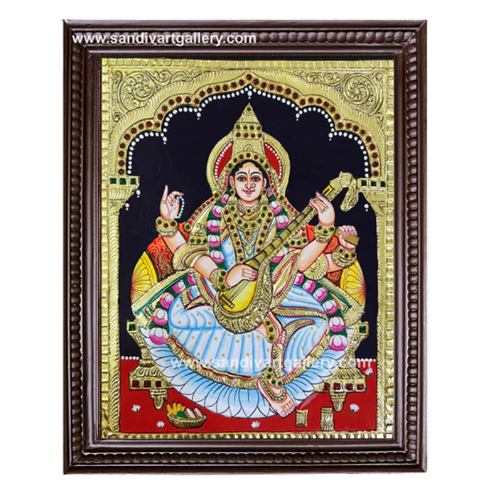 Saraswathy Tanjore Painting 3