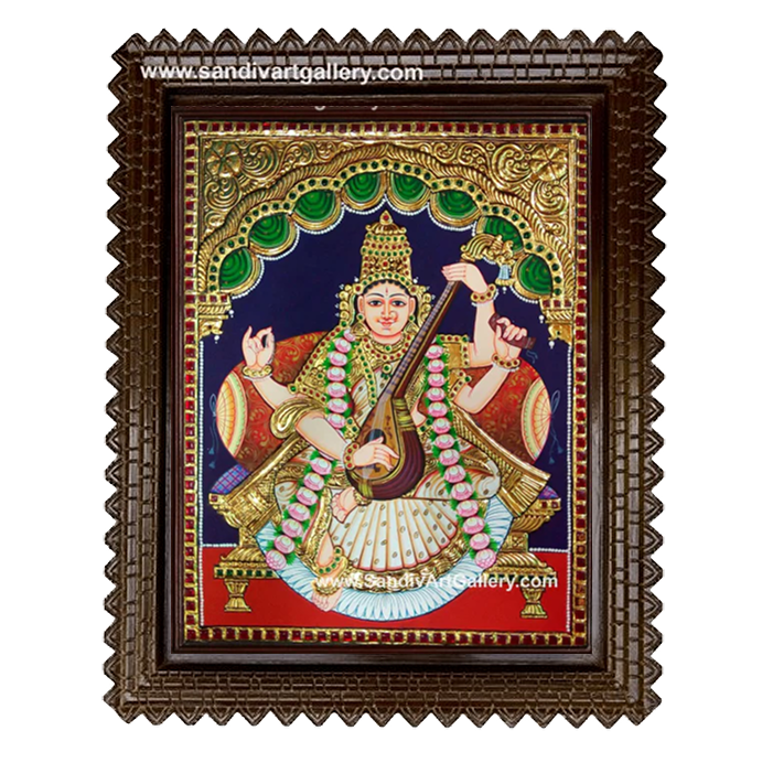 Saraswathi Tanjore Painting 12