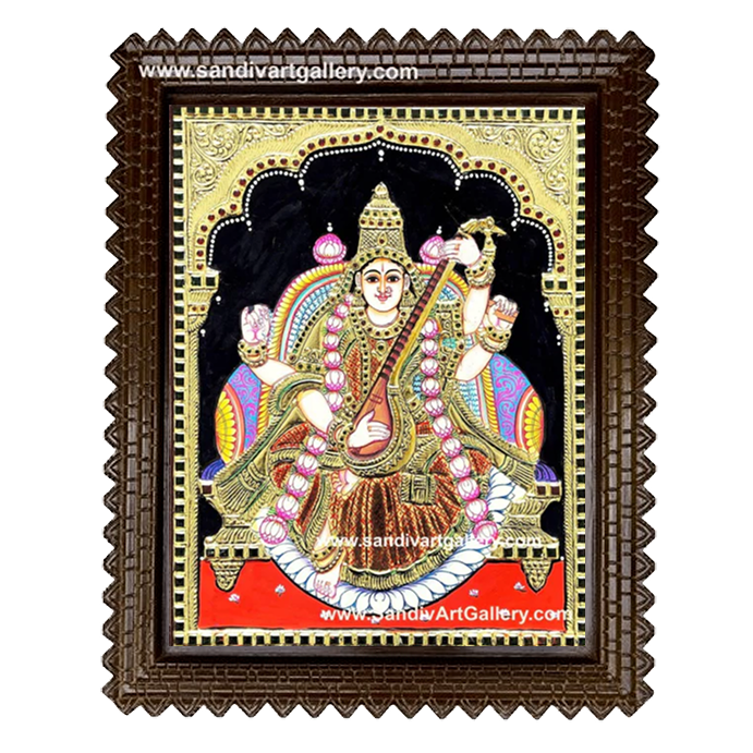 Saraswathi Maatha Tanjore Painting