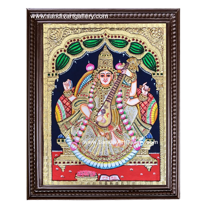 Saraswati Tanjore Painting