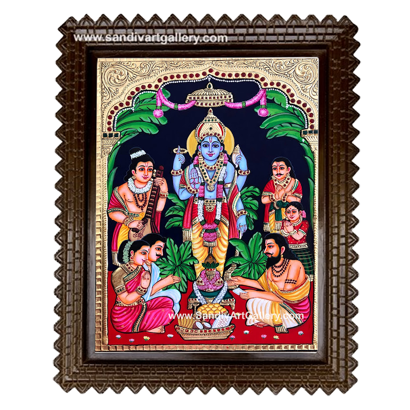 Sathya Narayana Tanjore Painting