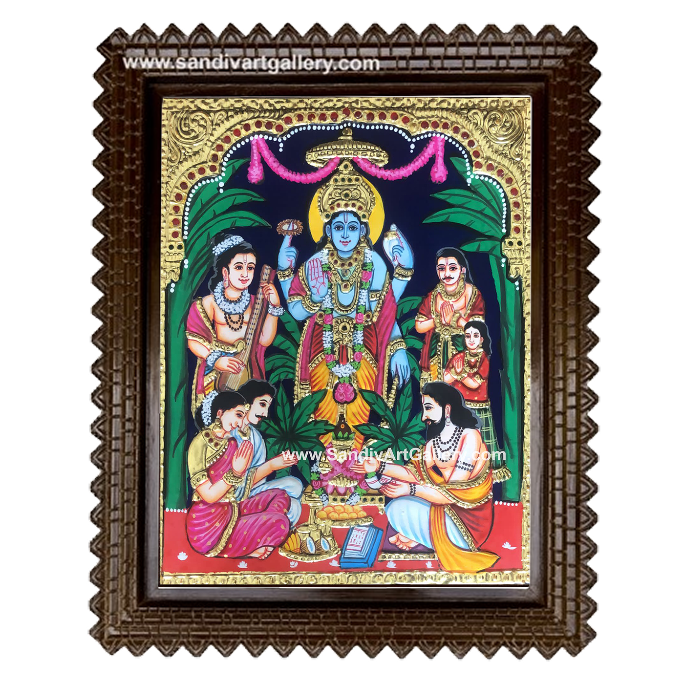Sathya Narayanan Tanjore Painting