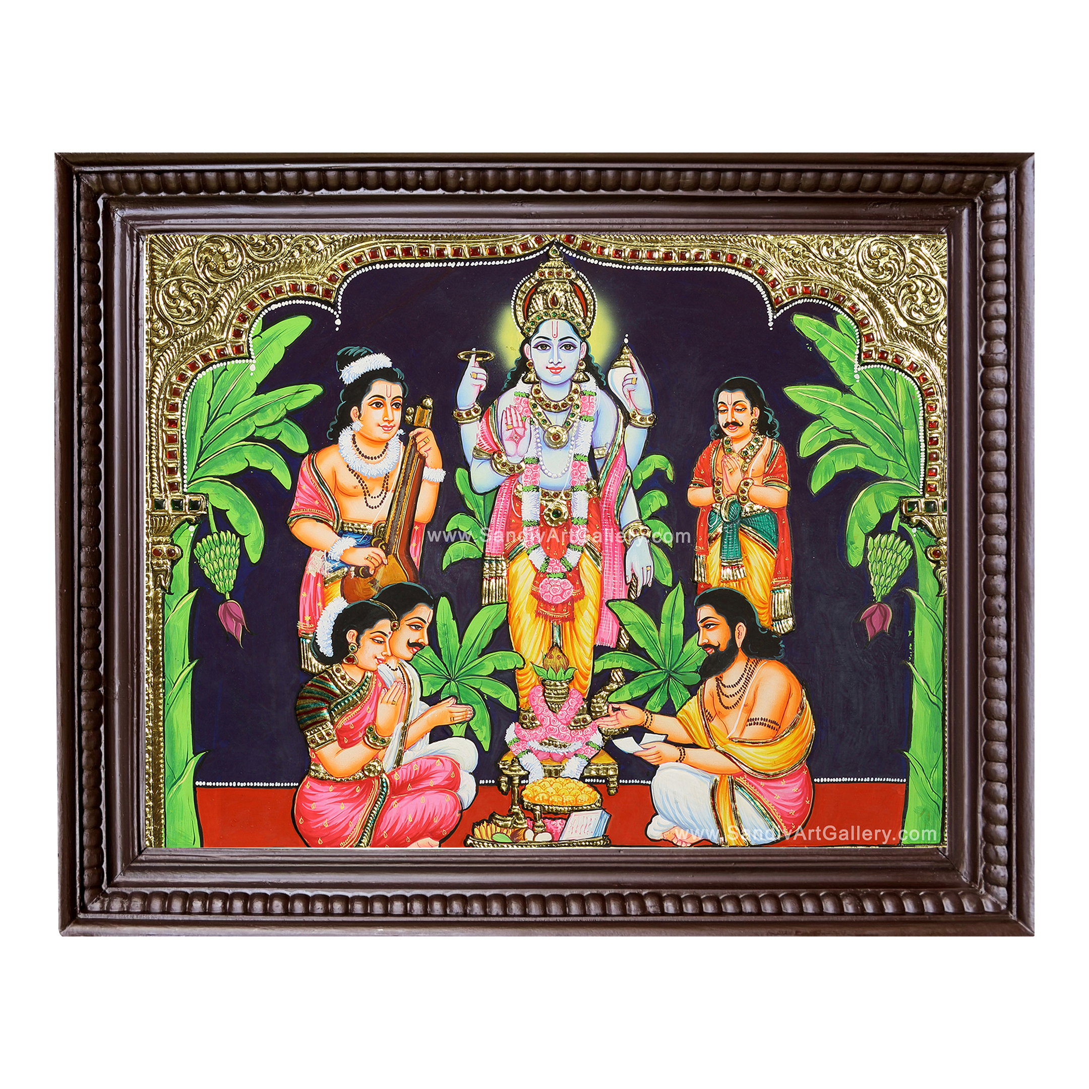 Sathya Narayana Swamy Tanjore Painting 1