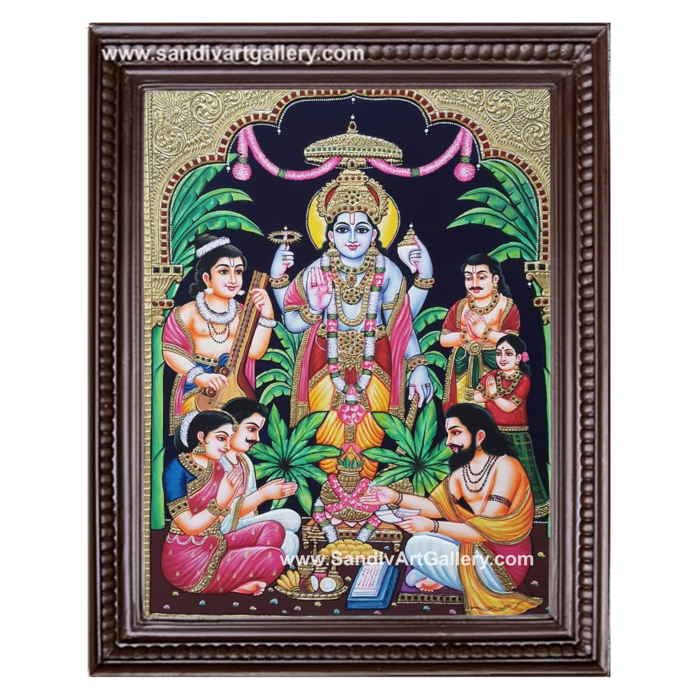 Sathya Narayana Tanjore Painting 2