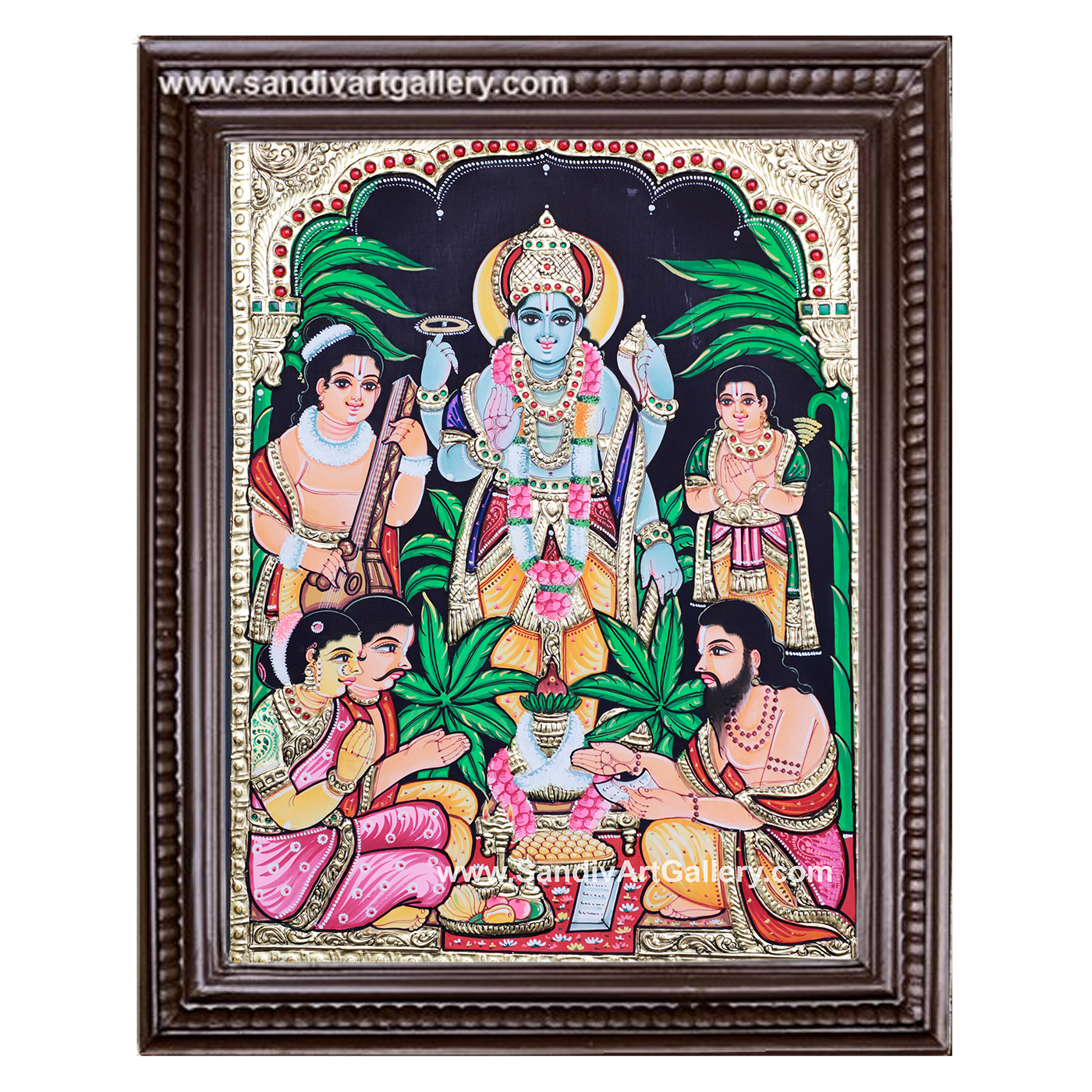 Sathya Narayana Swamy Tanjore Painting 2
