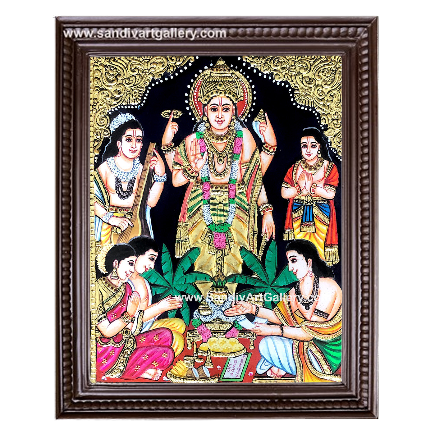 Sathyanarayana Tanjore Painting 1
