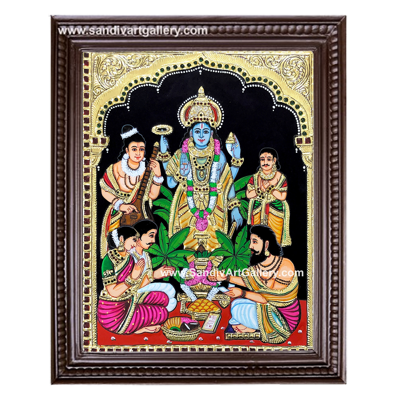 Sathya Narayana Tanjore Painting 3