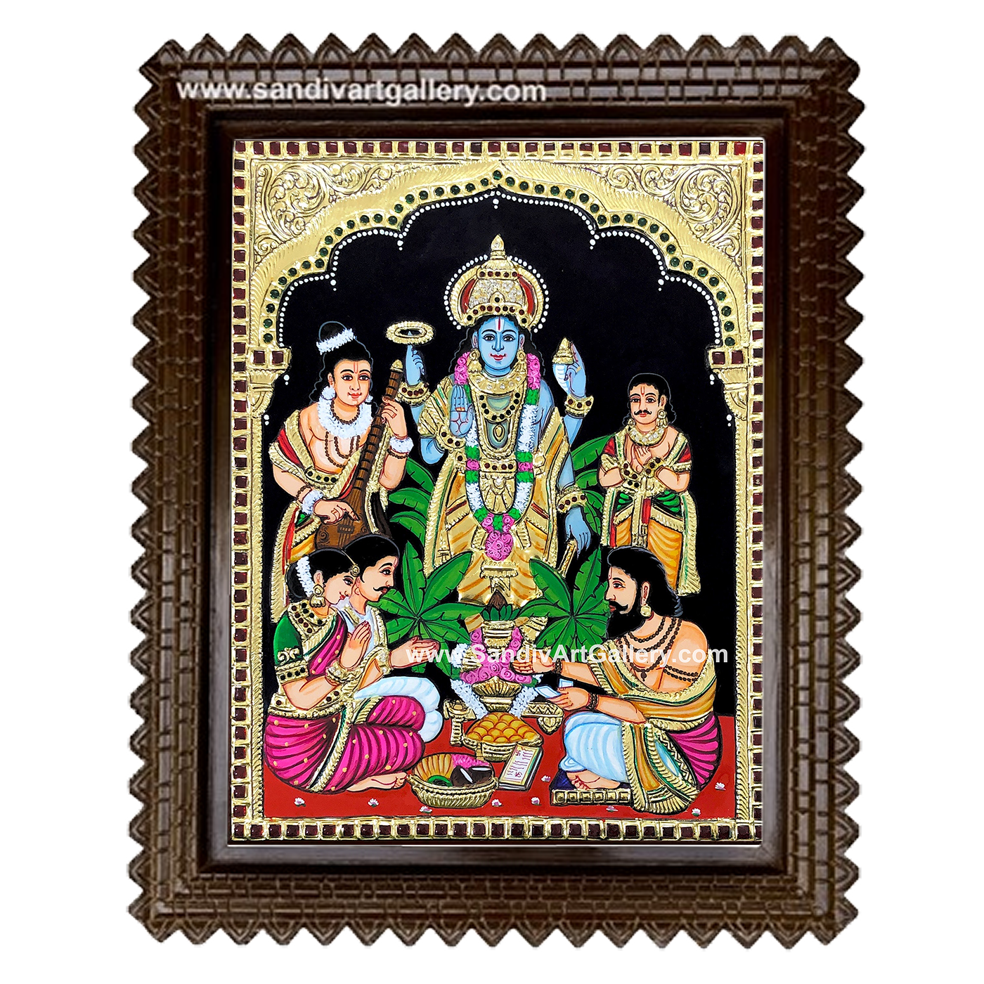 Sathya Narayana Tanjore Painting 3