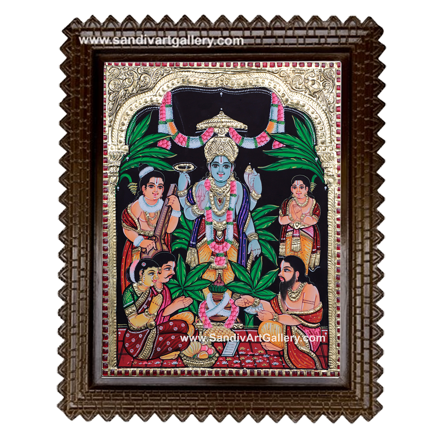Satyanarayana Tanjore Painting 1