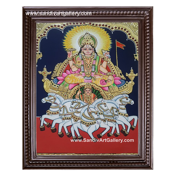 Surya Narayanan Tanjore Paintinng