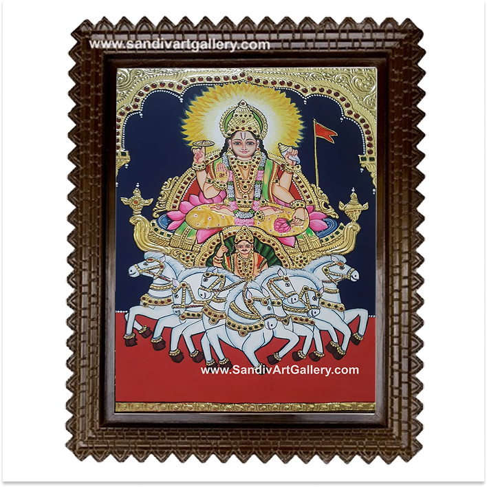 Surya Narayanan Tanjore Paintinng