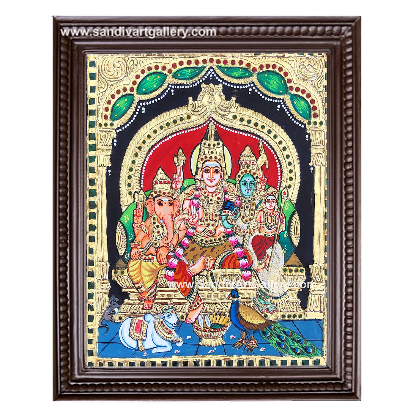 Shivan Kudumbam Tanjore Painting