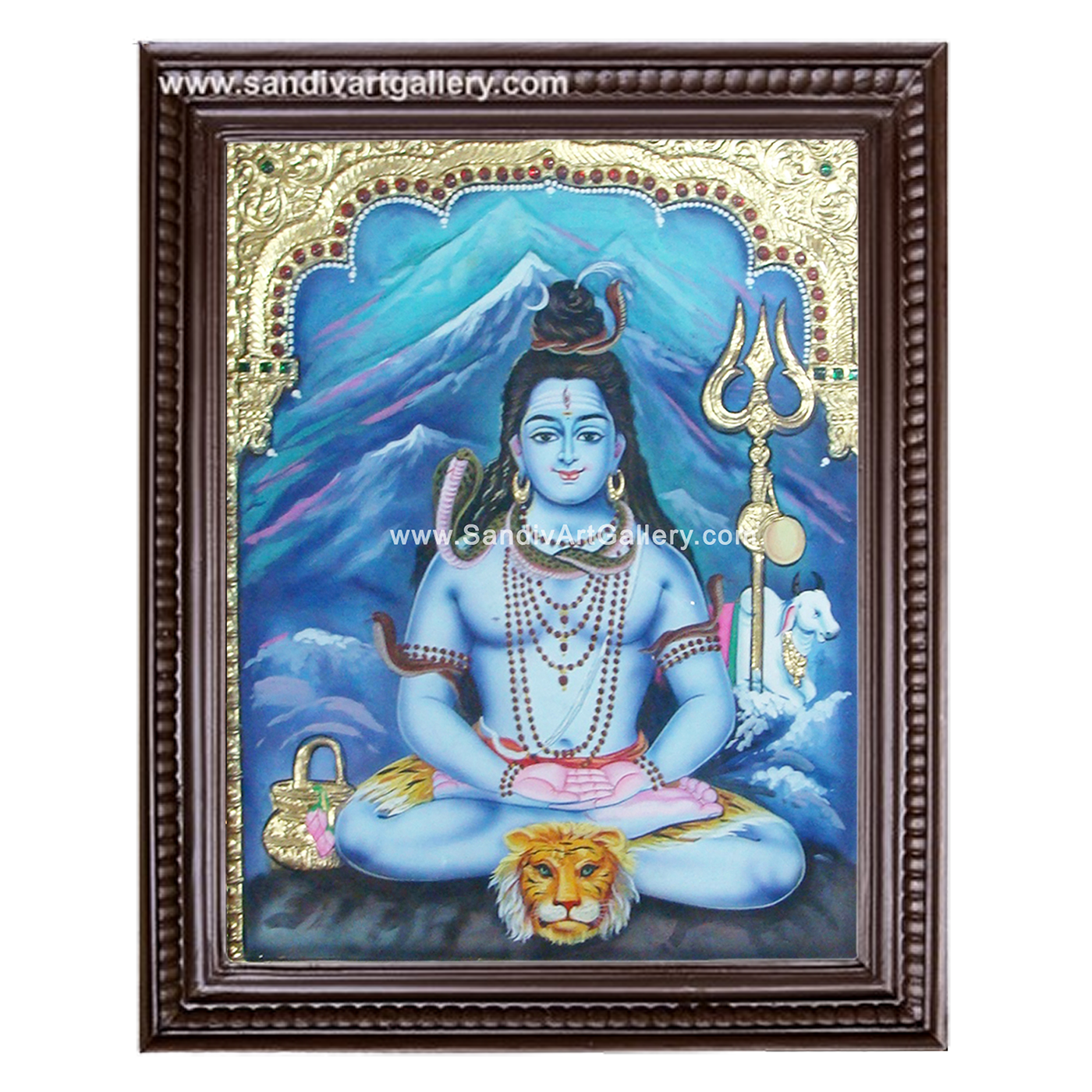 Lord Shivan- Mahadev Tanjore Painting