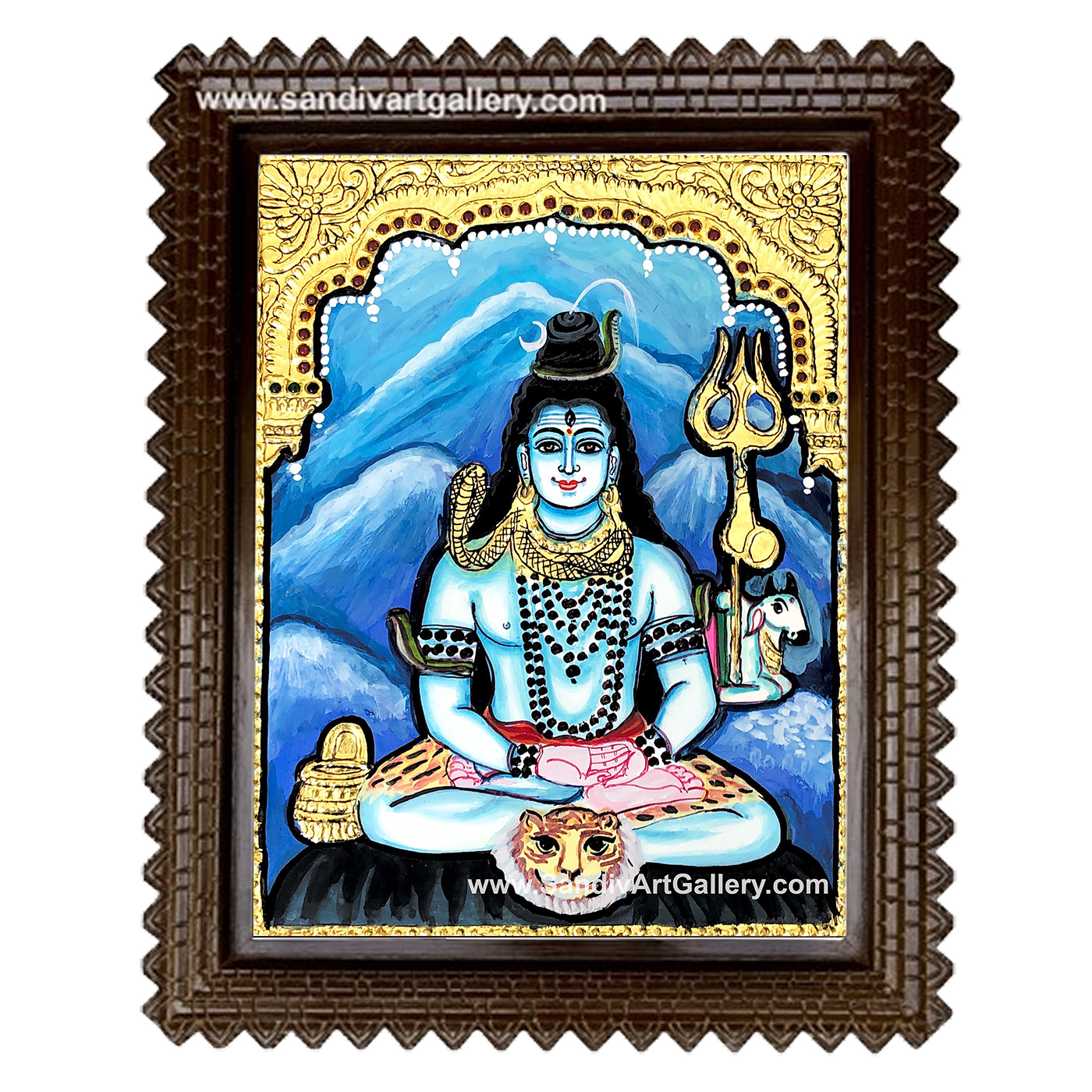 Lord Shiva Tanjore Painting