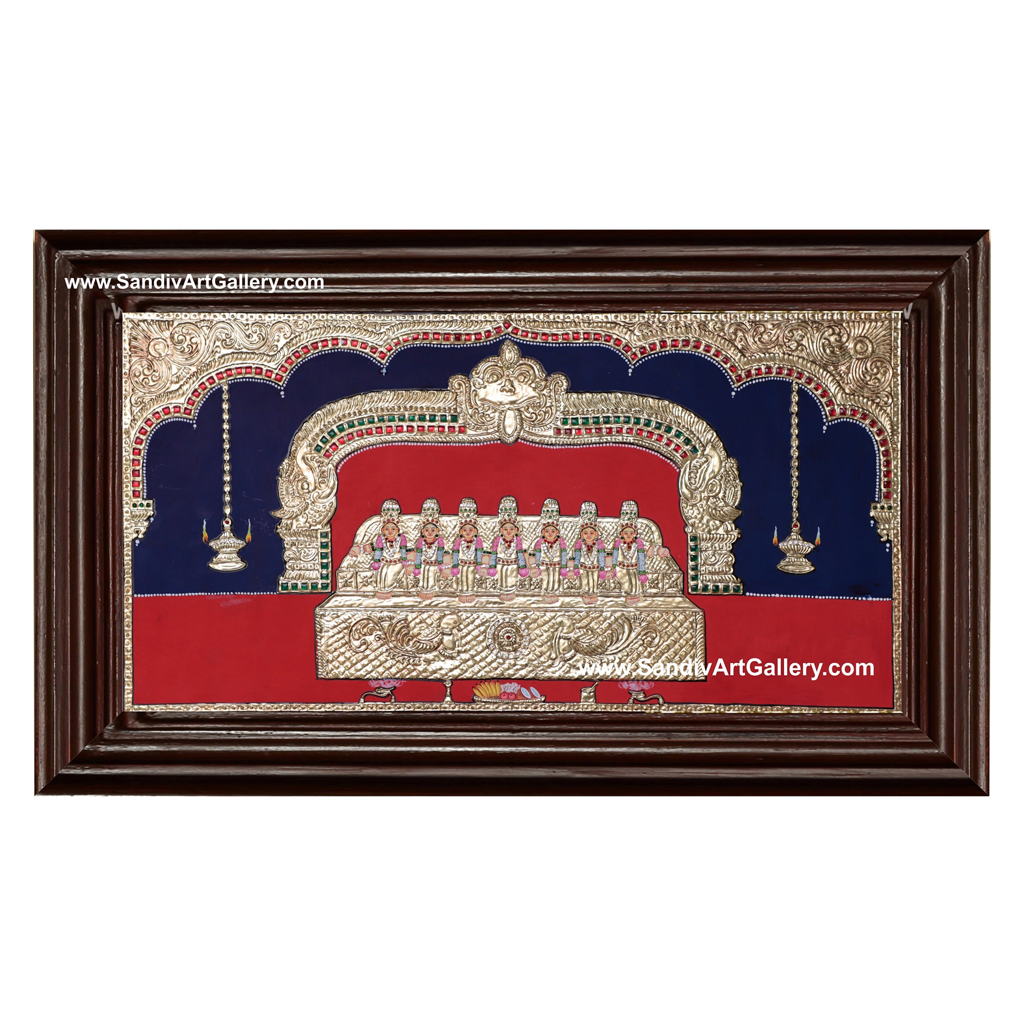 Saptha Kannigal Tanjore Painting