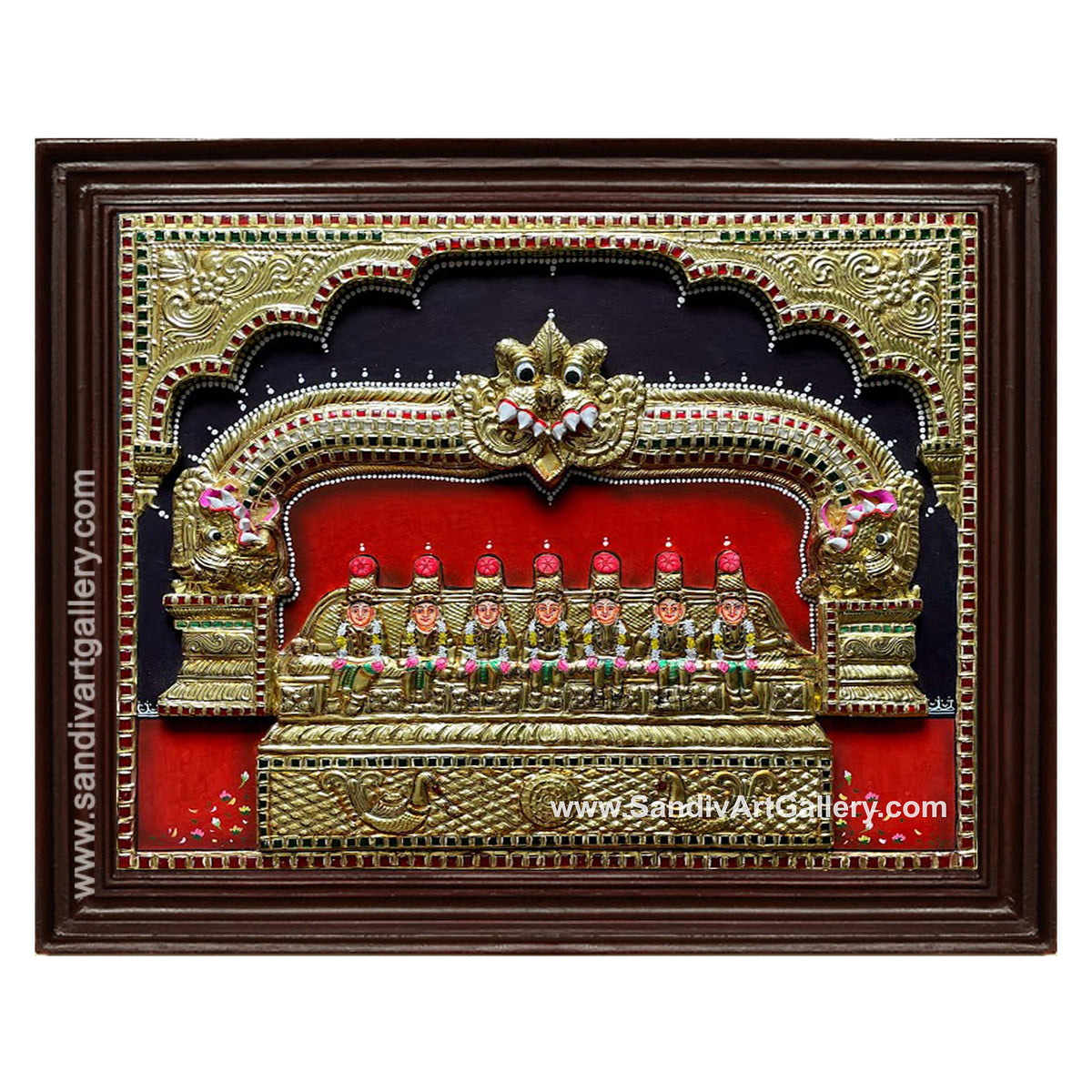 Thangamman 3D Embossed Tanjore Painting