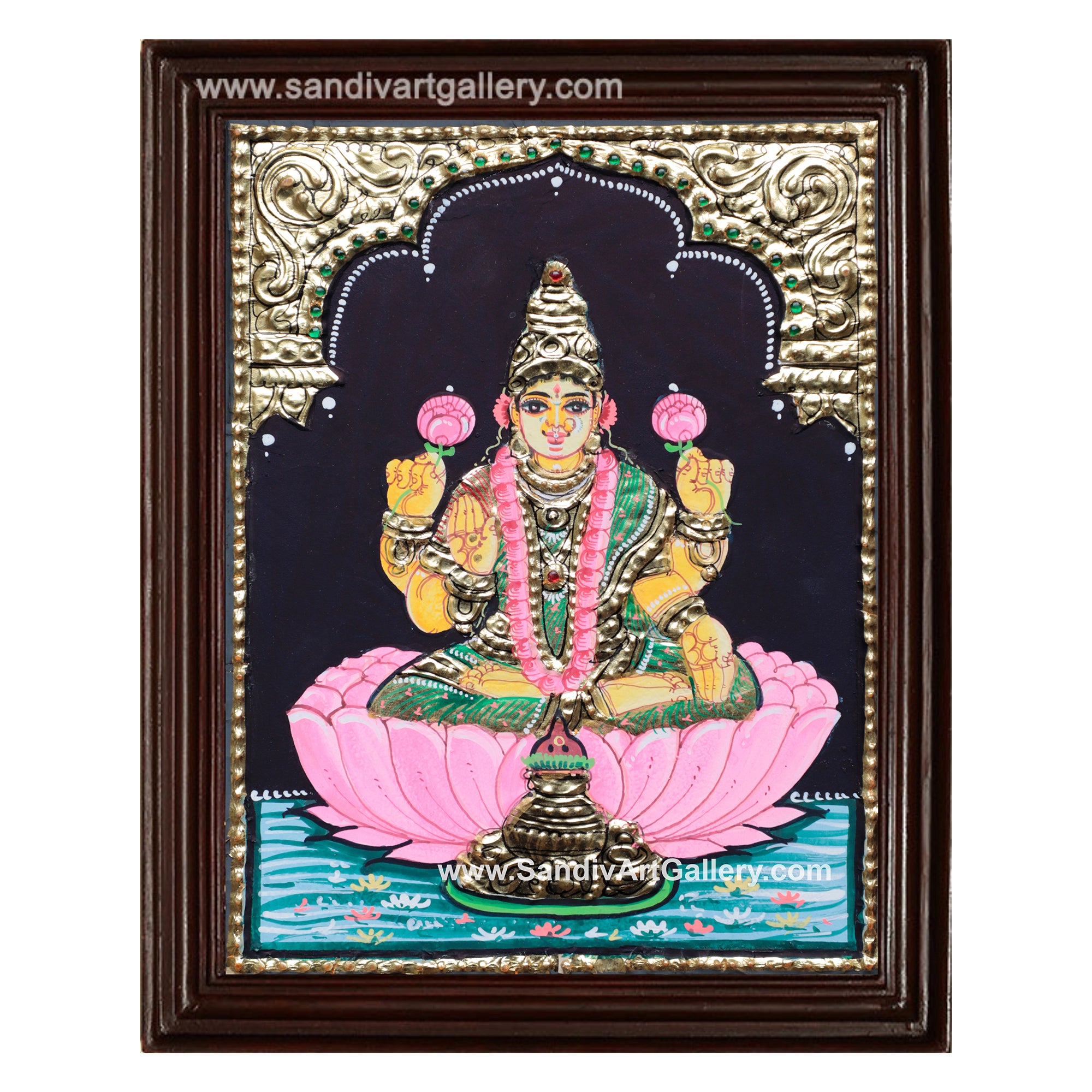 Lakshmi Small Size Tanjore Painting3