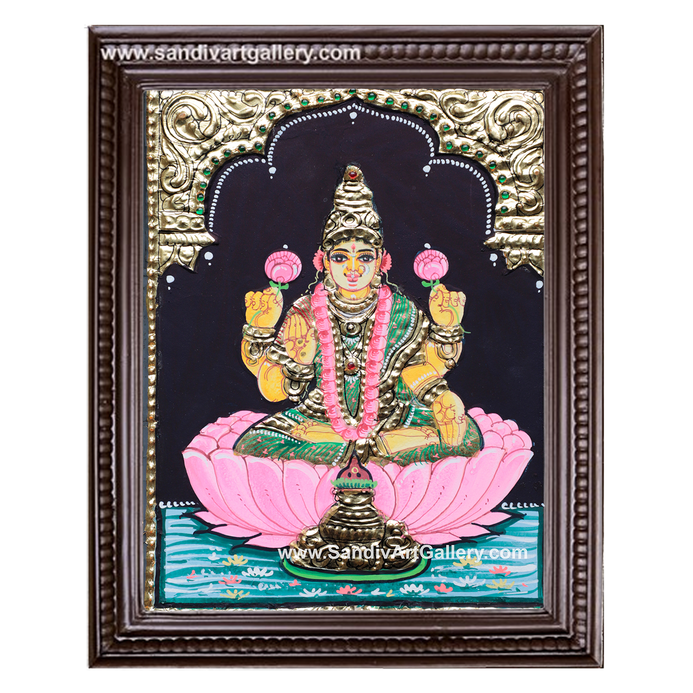 Lakshmi Small Size Tanjore Painting3