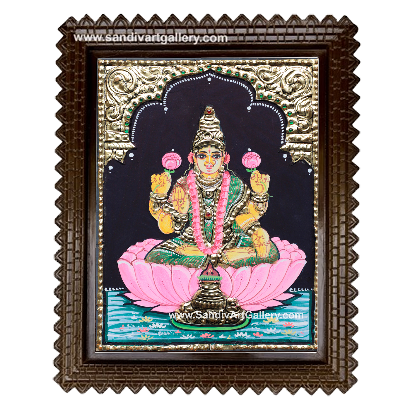 Lakshmi Small Size Tanjore Painting3